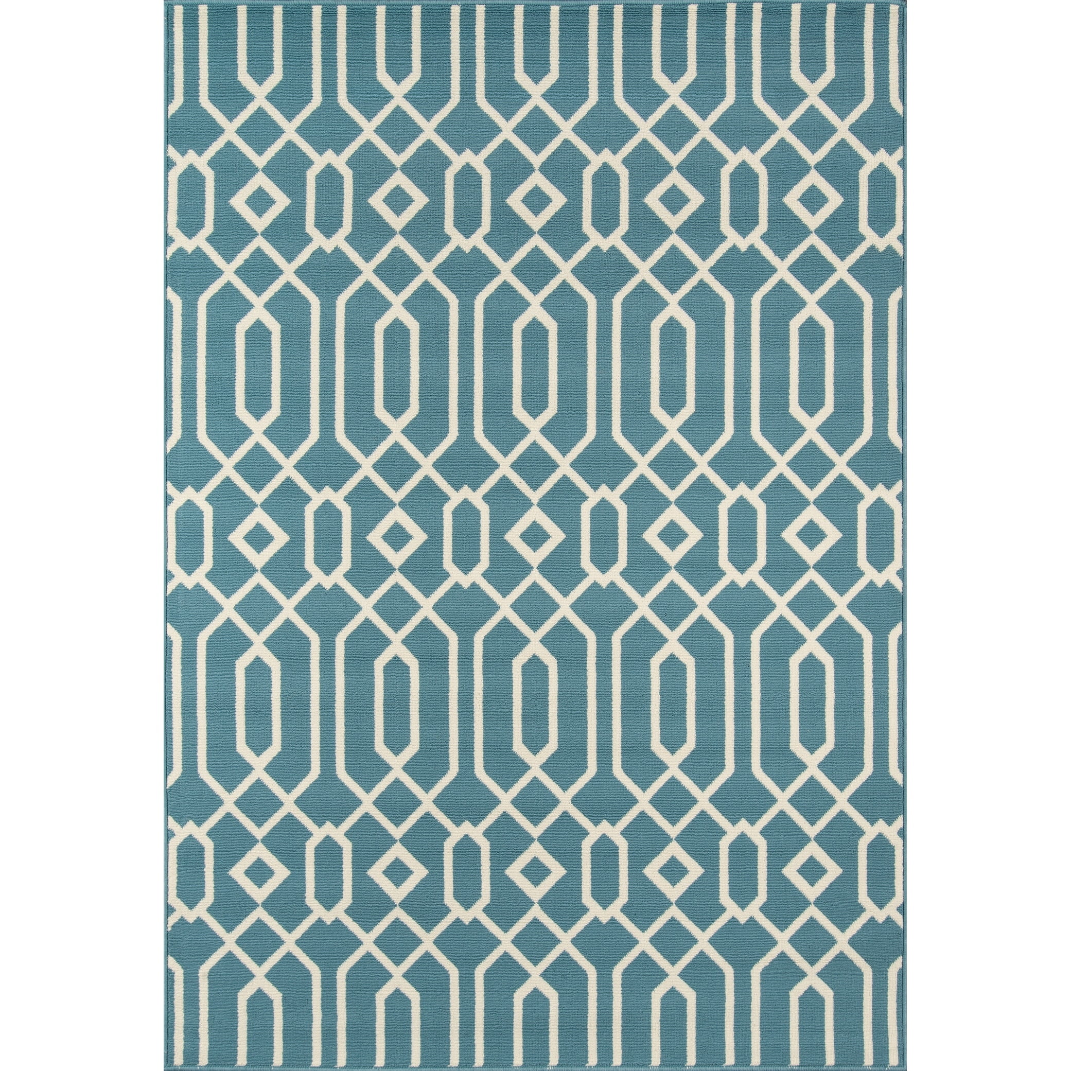 Havenside Home Blue Indoor/ Outdoor Area Rug Blue 3'11" x 5'7" 4' x 6