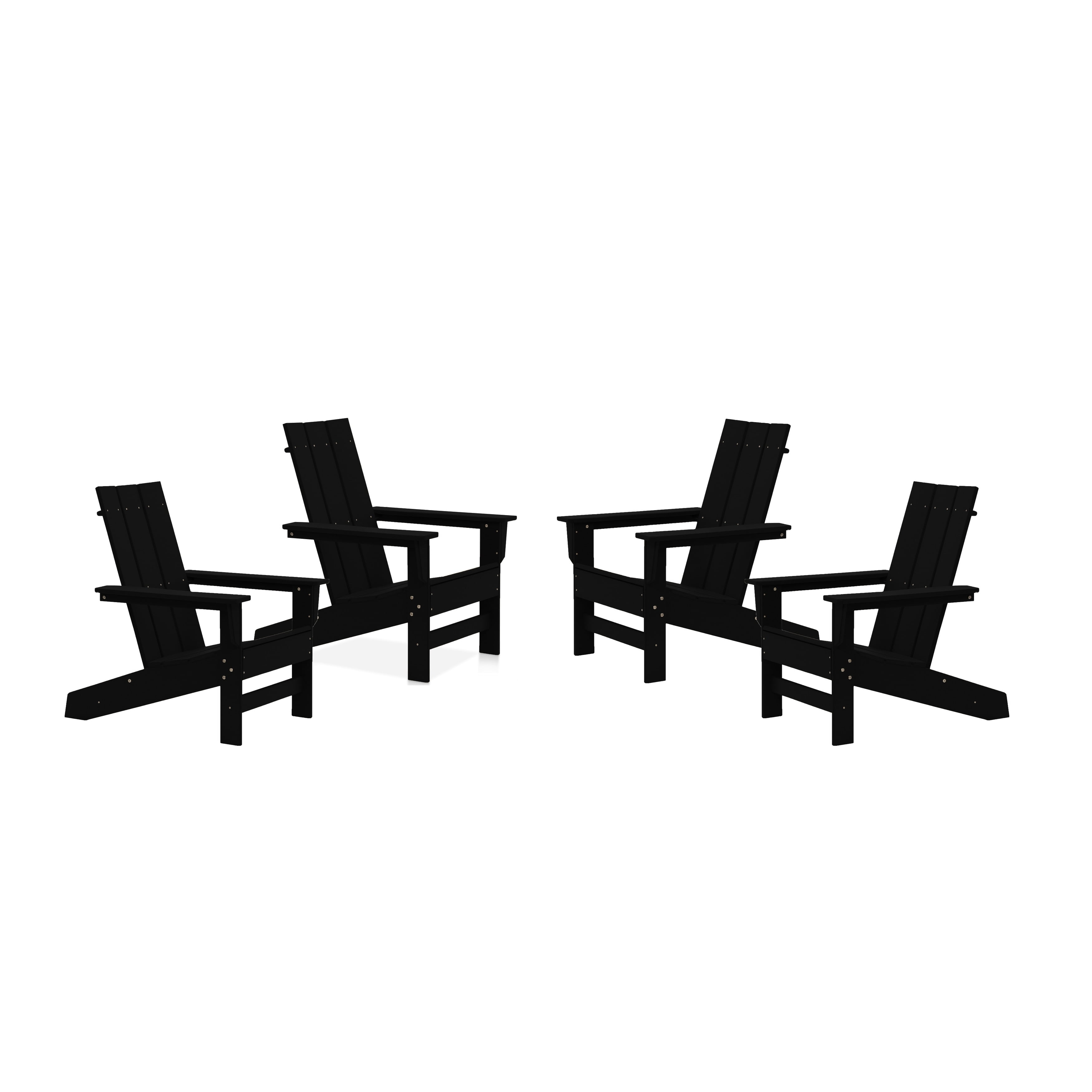 Ratcliff High-Density Polyethylene (HDPE) Outdoor Adirondack Chair Set