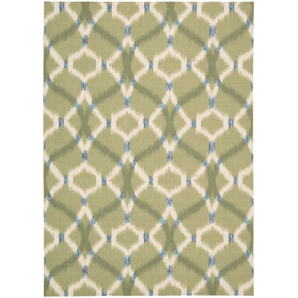 Waverly Naples Trellis Ikat Aegean Indoor/ Outdoor Area Rug by ...