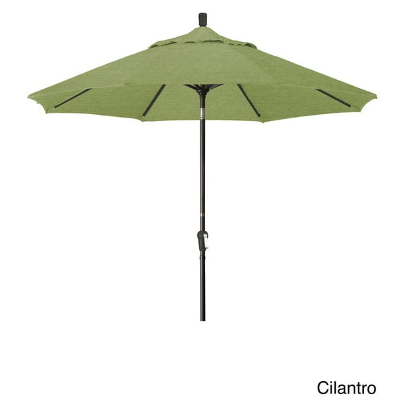 Havenside Home North Bend 9-foot Sunbrella Crank Open Auto-tilt Bronze Patio Umbrella by Spectrum Cilantro