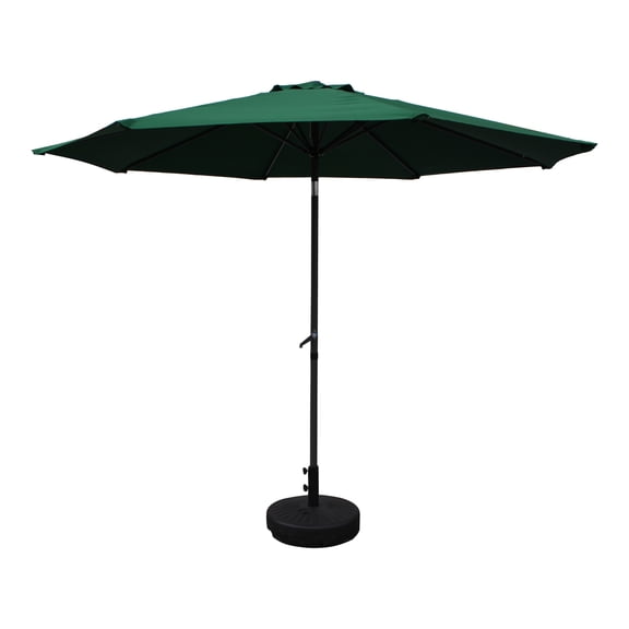 Havenside Home Nunam Iqua Aluminum 10-foot Patio Umbrella by  Forest Green