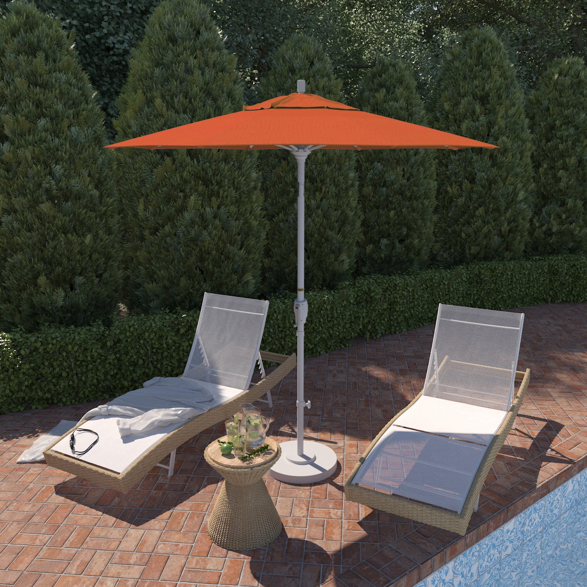 Havenside Home Pompano 7.5foot Crank Lift Round Patio Umbrella by