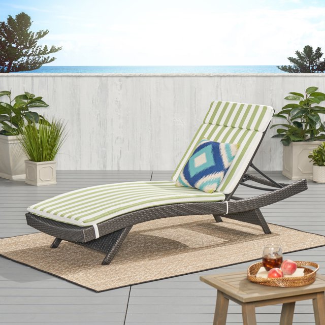 Havenside Home Salem Outdoor Wicker Adjustable Chaise Lounge with