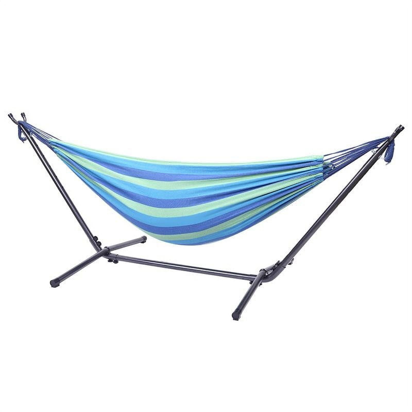 Havenside Home Shella 2person Portable Garden Hammock with Stand by N/A Blue & Green