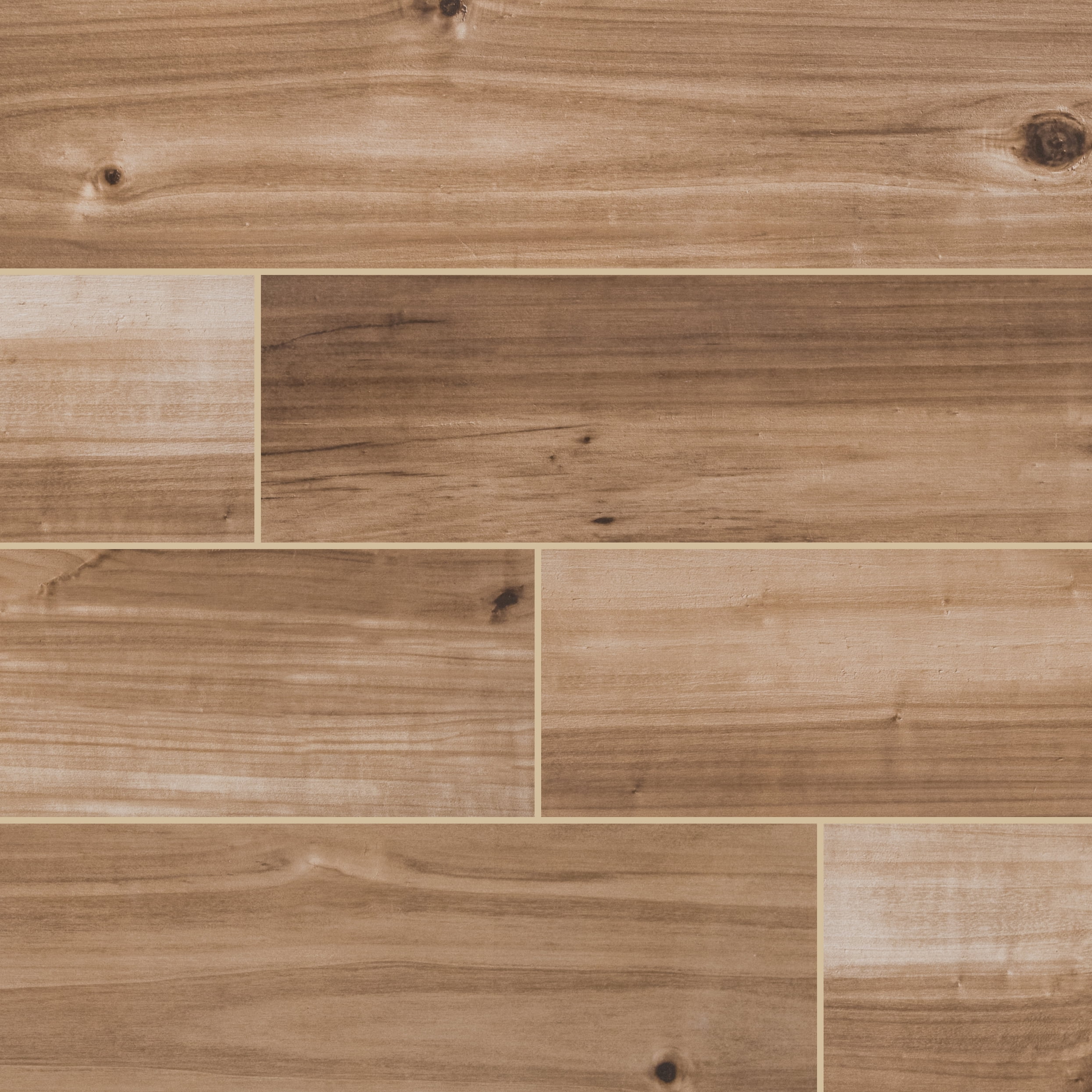 Havenwood Saddle 8" x 36" Matte Porcelain Wood Look Tile