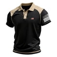 thumbnail image 1 of Havenx 250th Anniversary Usa Shirt for Men Short Sleeve Button Shirts American Flag Design Collared Polo Shirts Patriotic We the People 1776 Workout Tee Tops,Multicolor 4XL, 1 of 3
