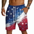 thumbnail image 1 of Havenx 250th Years Of American Freedom Shorts for Men Drawstring American Flag Design Short with Pockets Elastic Waist Short Pants 4th Of July We the People Freedom Clothing,Royal Blue XL, 1 of 5