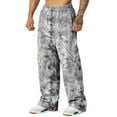 thumbnail image 1 of Havenx Baggy Camo Graphic Print Sweatpants for Men Wide Leg Camouflage Sweats Elastic Waist Graphic Print Bottoms with Pockets Casual Fashion Y2k Loose Fit Joggers Outfits,Multicolor M, 1 of 4