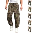 thumbnail image 1 of Havenx Camo Cargo Sweat Pants for Men Maple Leaf Print Elastic Waist Tapered Cargo Jogger Sweatpants with Flap Pockets Wide Leg Bottoms Workout Casual Fashion Loose Fit Gym Clothes,Multicolor L, 1 of 6