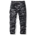 thumbnail image 1 of Havenx Casual Cargo Work Pants for Men Camouflage Print Wide Leg Pants with Pockets Long Solid Trousers Relaxed Fit Work Baggy Camo Outdoors Clothing,Gray 3XL, 1 of 6