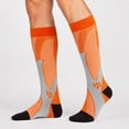 thumbnail image 1 of Havenx Compression Socks Men Knee High Athletic Socks for Men Stretchy Graduated Support Socks for Running Travel Gym Sports Casual Daily Wear,Saffron S, 1 of 3