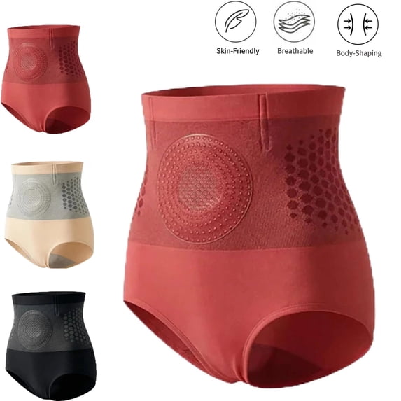 Havenx Women's High Waisted Butt Lifting Panties Tummy Control Seamless Sculpting Panties Slimming Breathable Panties Shorts,Red 4XL