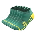 thumbnail image 1 of Havenx Men's Ankle Socks Athletic Low Cut Cushioned Moisture Wicking, Running Socks Arch Support Breathable 6 Pairs,Green, 1 of 1