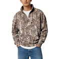thumbnail image 1 of Havenx Men’s Hunting Camo Shirt 1/4 Zip Camouflage Print Sweatshirts Long Sleeve Stand Collar Pullover Sweatshirts Workout Athletic Soft Lounge Fashion Clothing,Camouflage 4XL, 1 of 5