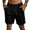 thumbnail image 1 of Havenx Men's Mesh Performance Gym Athletic Shorts Drawstring Elastic Waist Short with Pockets Fast Dry Mesh Sweat Shorts Athletic Running Training Summer Beach Clothes,Black 2XL, 1 of 4