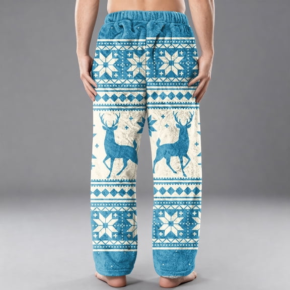 Havenx Mens Cotton Pajama Pants Plaid Pajamas Pants 2025 Trendy Big and Tall Sleep Pants Elastic Waist Straight-Leg Soft Lounge Pants,White L