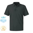 thumbnail image 1 of Havenx Mens Golf Shirt Short Sleeve Quick Dry Performance Shirt Collared 3 Buttons Moisture Wicking Golf Polos Casual Stylish Lightweight Athletic Golf Work Clothing,Dark Gray S, 1 of 6