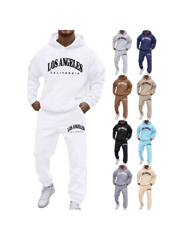 Mens Sweat Suits Fleece Lined Long Sleeve Drawstring Hoodies and Sweatpants Set with Pockets Solid Color Sweatsuit Outfits Gym Training Soft Breathable Casual Winter Suit Set,Dark Gray 4XL