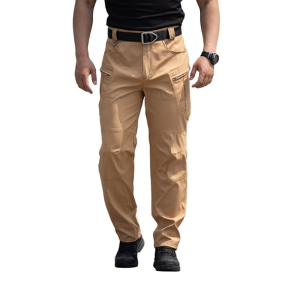 Havenx Mens Tactical Cargo Pants Ripstop Waterproof Stretch Trousers with Multi Pockets Quick Dry Overalls Pant Lightweight Casual Relaxed Fit Work Dress,Camel 2XL