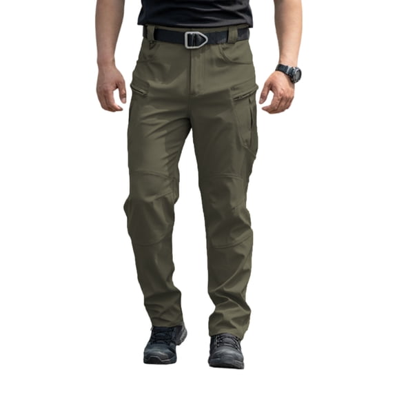 Havenx Mens Tactical Pants Ripstop Water Repellent Stretch Cargo Trousers with Multi Pockets Quick Dry Overalls Lightweight Casual Relaxed Fit Work Dress,Camouflage Green XL