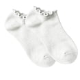 thumbnail image 1 of Havenx No Show Socks Womens Cute Ruffle Ankle Socks Low Cut Frilly Non Slip Sock,White, 1 of 2