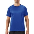thumbnail image 1 of Havenx Short Sleeve Upf 50+ T-Shirt for Men Sun Protection Fast Dry Tshirts Moisture Wicking T-Shirts Lightweight Casual Loose Fit Running Workout Clothes,Blue 3XL, 1 of 2