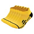 thumbnail image 1 of Havenx Women & Men nkle Athletic Running Low Cut Sports Tab Socks ideal for jogging, gym training and all-day outdoor sports comfort 6 Pairs,Yellow, 1 of 1