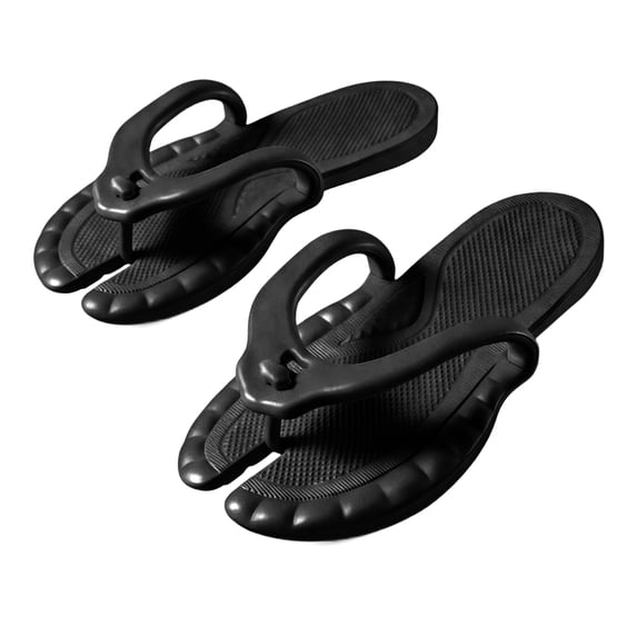 Havenx Women's Foldable Flip-Flop Travel Shower Shoes Non-Slip Slides Dry Quickly Hotel Spa Sandals Portable Hotel Sandals for Spa Nail Salon Beach Pool Gym,Black 43(US-10)