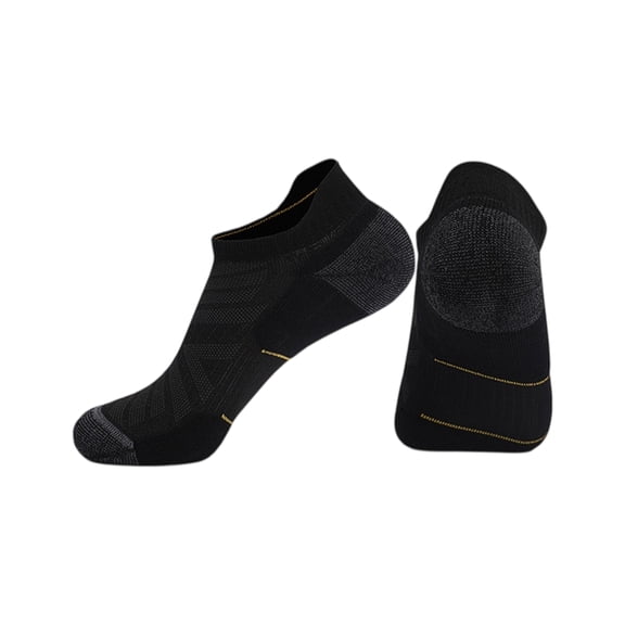 Havenx Wool Running Socks for Men and Women No Show Moisture Wicking Athletic Socks,Black