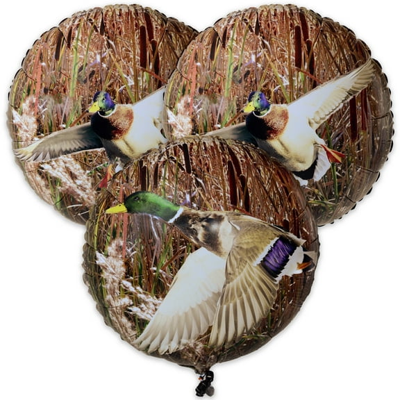 Havercamp Duck Hunting Birthday Party Decorations 3 Pack 18in Mallard Duck Balloons (by Havercamp)