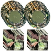 Havercamp Hunting Camo Party Supplies for 16 Guests Includes 16 ea. Small Paper Plates and 16 Napkins. Authentic G-1 Camo Pattern!