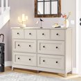 thumbnail image 1 of Haverchair 8 Drawer Dresser for Bedroom, Wood Chest of Drawers with Smooth Metal Rail, Large Dressers, Modern Bedroom Dressers with 8 Drawers Cabinet TV Stand, 1 of 8