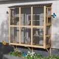 thumbnail image 1 of Haverchair Cat Catio, Cat Window Perch for Large Indoor Cats, Window Box Enclosure with 4 Jump Platforms, Wooden Window Hammock for Multi Kittens, All-Weather Use Outdoor Small Pet Perch House, 1 of 12