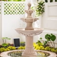 thumbnail image 1 of Haverchair Outdoor Pineapple Italian Water Fountain - 48.4" H Floor Bubbler Garden Waterfalls Fountain, 3 Tiered Cascading Freestanding Garden Fountain for Indoor, Yard, Lawn and Garden Décor, 1 of 8