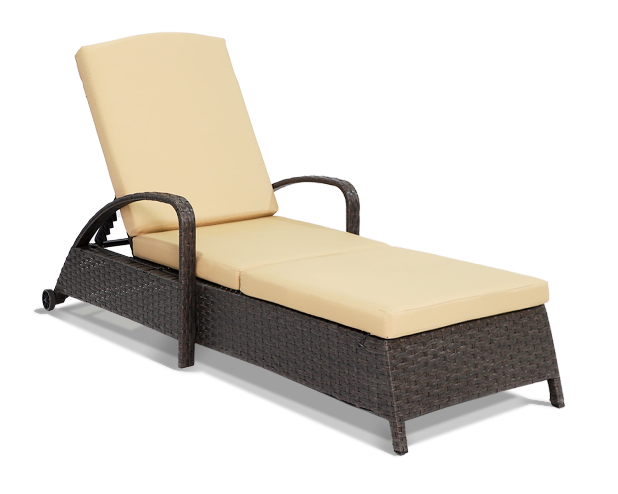 Haverchair Patio Chaise Lounges with Wheels,Outdoor Lounge Chairs w/6