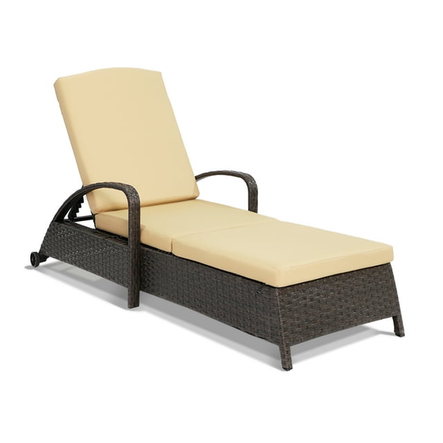 Haverchair Patio Chaise Lounges with Wheels,Outdoor Lounge Chairs w/6