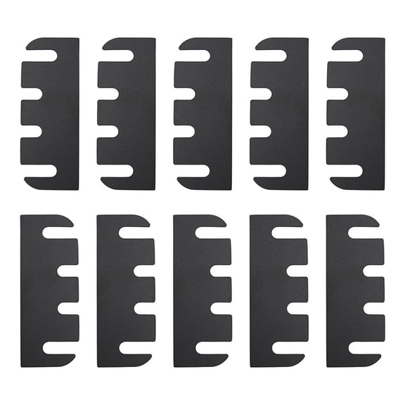 Havghivg 10Pcs Door Hinge Shims PVC Hinge Spacers, Easy Install No-Removal Door Realignment, Universal 5/8 Inch Standard Hinge Fit