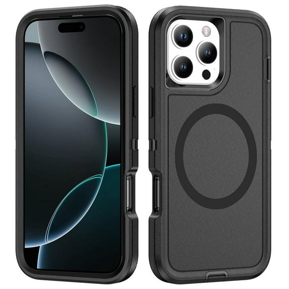 Havilah For iPhone 16 Pro Case Life Waterproof Rugged Compatible With Magsafe Magnetic For Iphone Cover(Black)