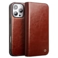 thumbnail image 1 of Havilah For iPhone 16 Pro Max Case Classic Leather Case iPhone 16 Pro Max Cover with Card Slot - Quality Material For apple 16 Pro Max cover- Brown, 1 of 5