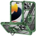 thumbnail image 1 of Havilah For iPhone 16 Pro Max Case TPU + PC Lens Protection For Iphone Cover with Ring Holder(Green), 1 of 3