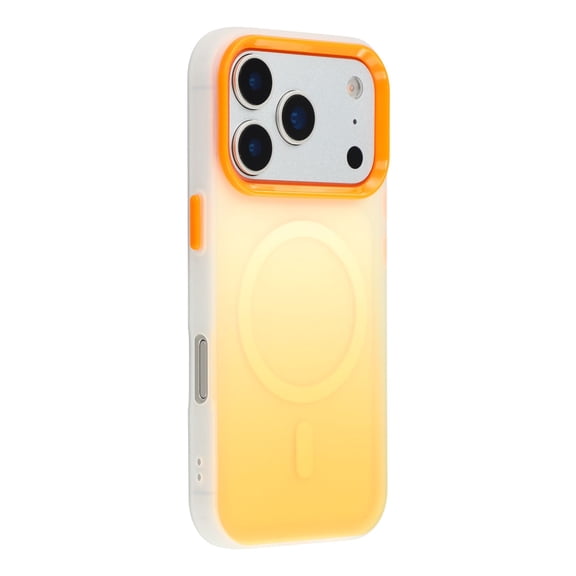 Havilah For iPhone 17 Pro Max Case Compatible with MagSafe Gradient Frosted Design PC + TPU Phone Cover - Orange
