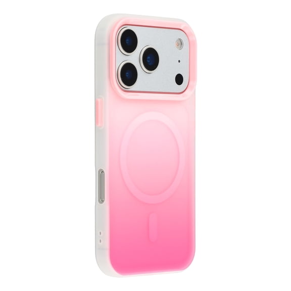 Havilah For iPhone 17 Pro Max Case Compatible with MagSafe Gradient Frosted Design PC + TPU Phone Cover - Pink
