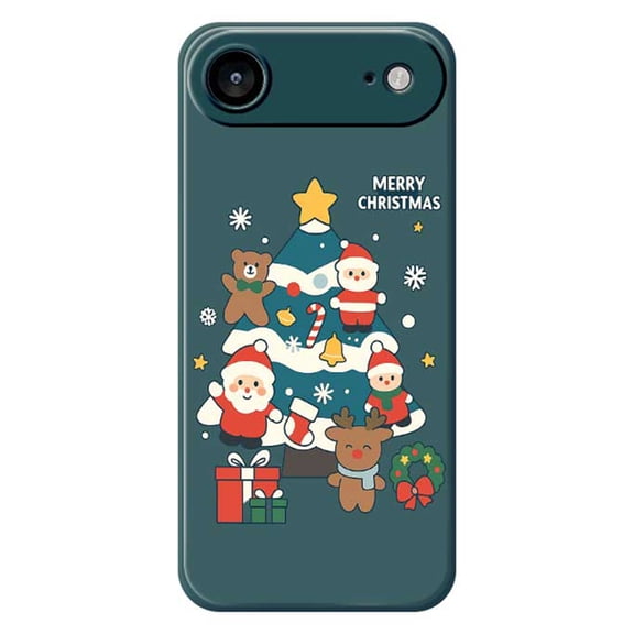 Havilah For iPhone Air Case Christmas Tree Gifts Pattern Printing Straight Edge TPU Phone Back Cover - Green