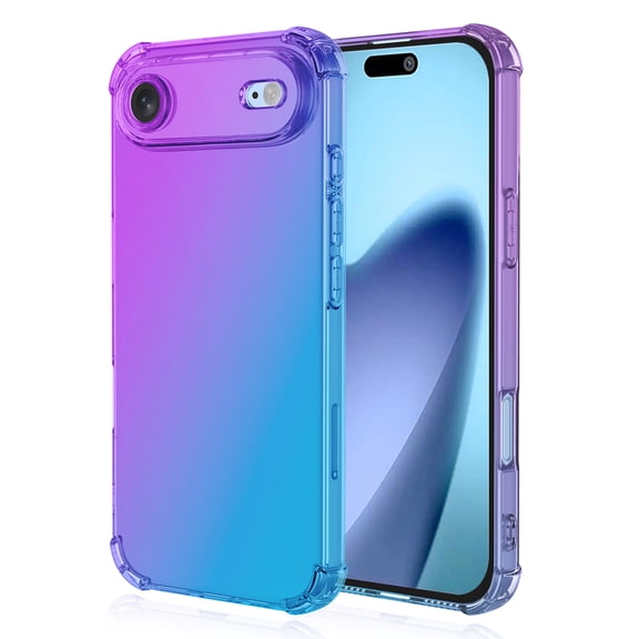 Havilah For iPhone Air Case Gradient Color TPU Phone Case Anti-Drop Phone Cover - Purple / Blue
