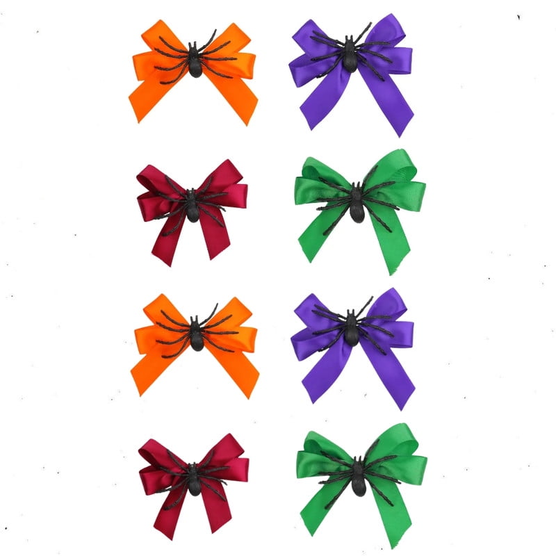Havilah Halloween Hair Clip 8 Pcs set- Spider Bow Hair Clips Cosplay Party Hairpins Hair Pins -98