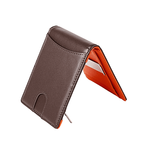 Havilah Men’s Wallet Leather Anti-Magnetic Multiple Card Slots Coffee