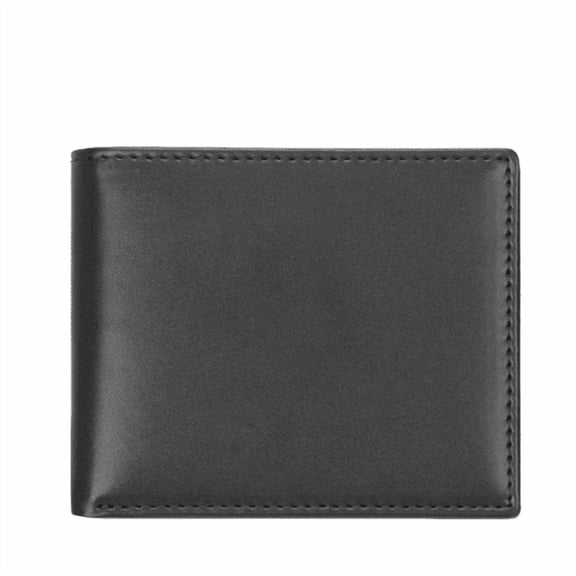 Havilah Men’s Wallet RFID Anti-Skimming Short Style Billfold Plain Weave Ultrafiber Black