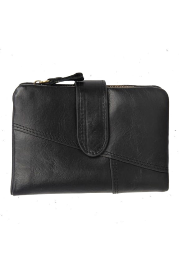 Mens Wallet RFID Foldable Short-Style Multi-Functional Multi-Card Slot Black