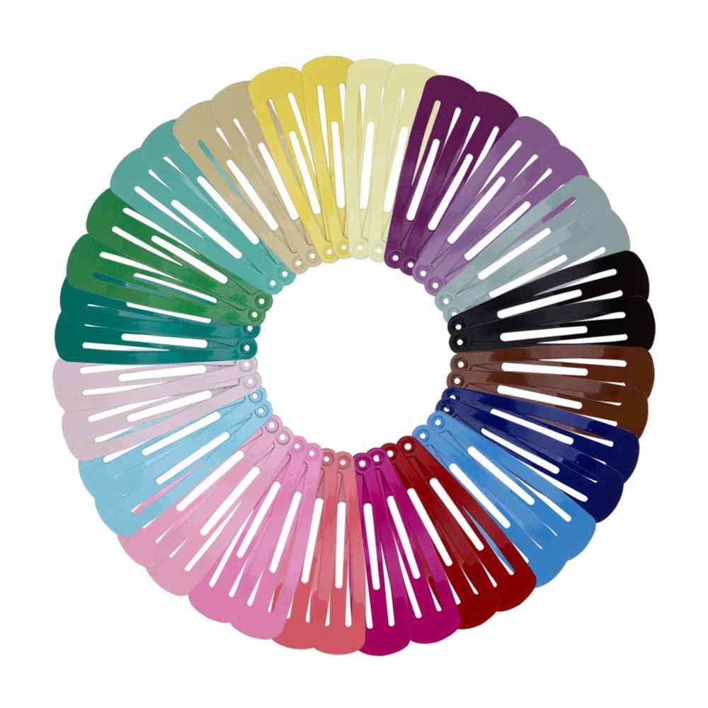 Havilah Snap Hair Clips - 200 Pieces Set Non-slip Metal Hair Clips Cute Kawaii Barrettes for Girls Kids Toddlers - Multi-color