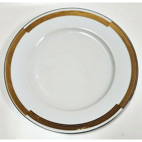 Haviland Limoges Cible Dinner Plate Thin Rim, 10 7/8" D